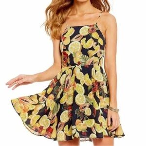 Gianni Bini Molly‎ citrus fruit fit and flare mini. Worn 1x